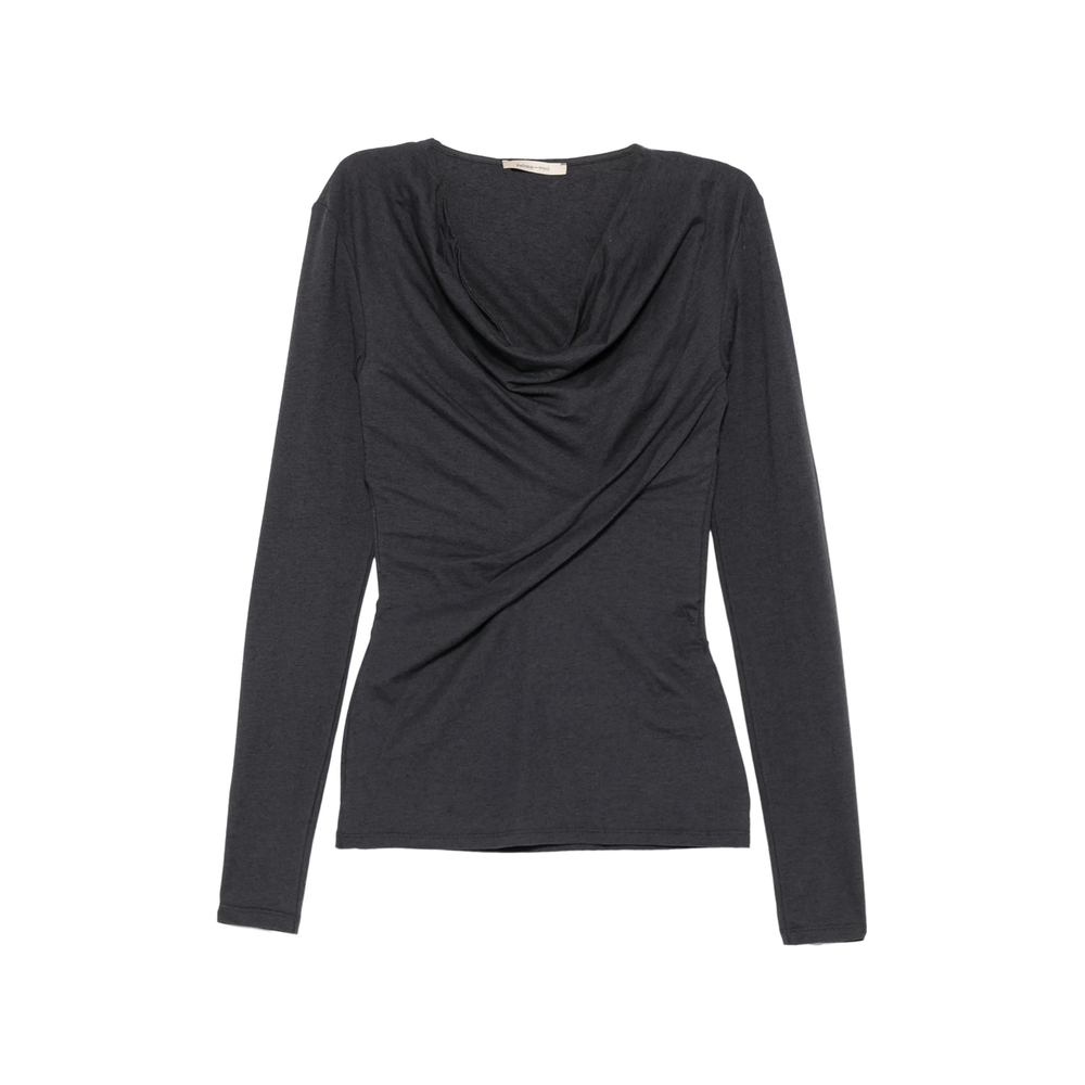 Paloma Wool Junco Ruched Cowl-neck Top
