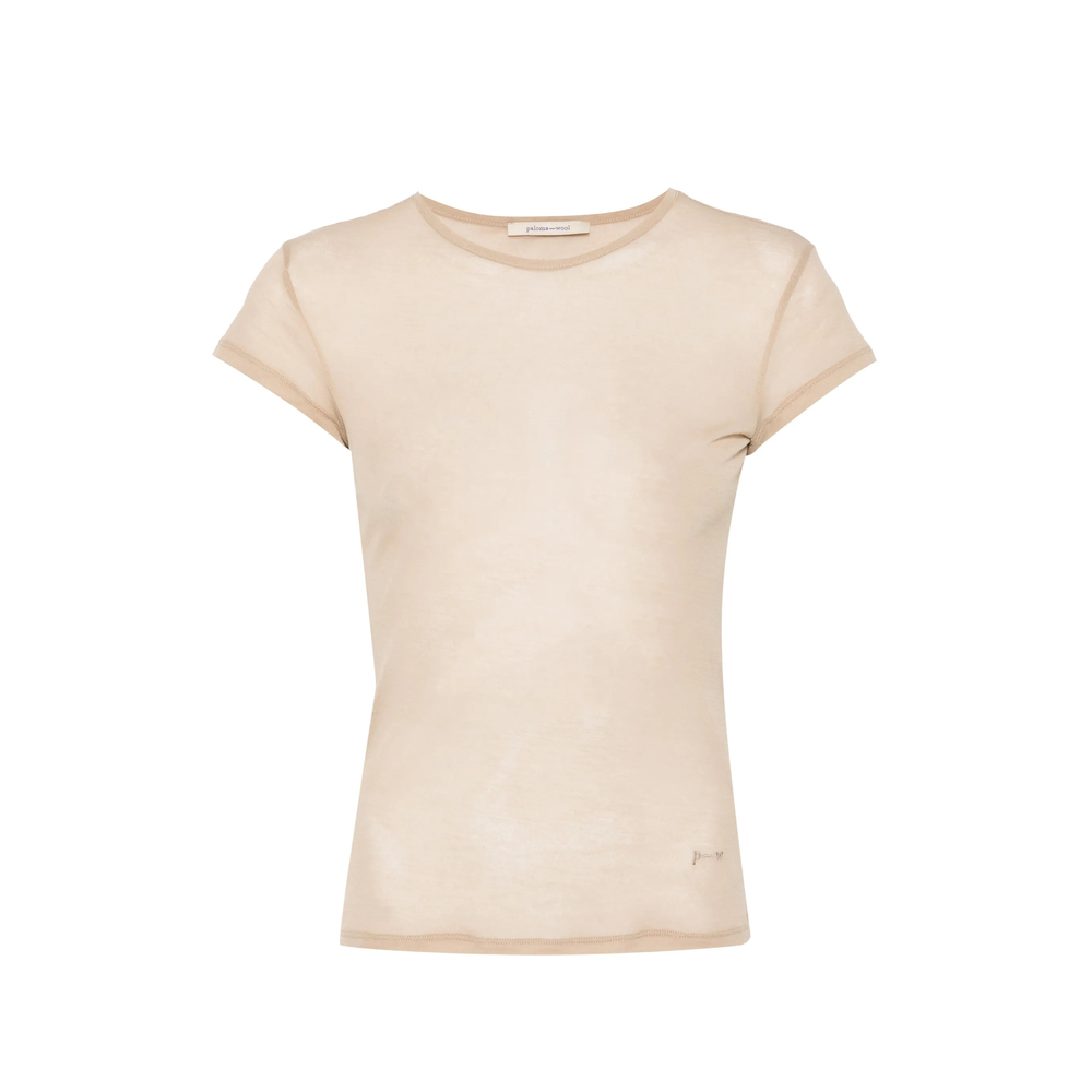 Paloma Wool Oma Semi-sheer Cap-sleeve T-shirt
