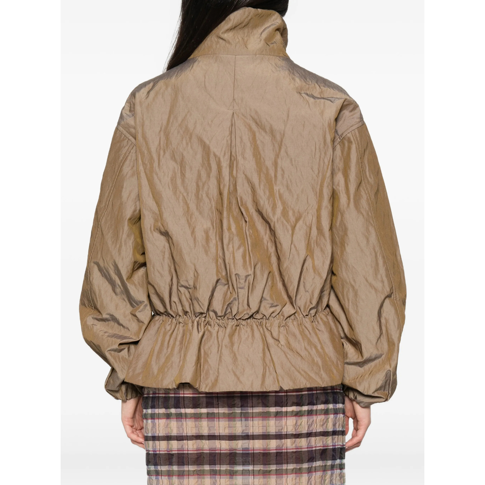 Paloma Wool Lorde Ruched-waist High-neck Jacket