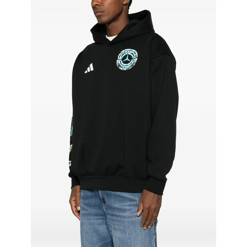 X Kris Andrew Small Mercedes-Amg Petronas Formula 1 Team Lights On Hoodie