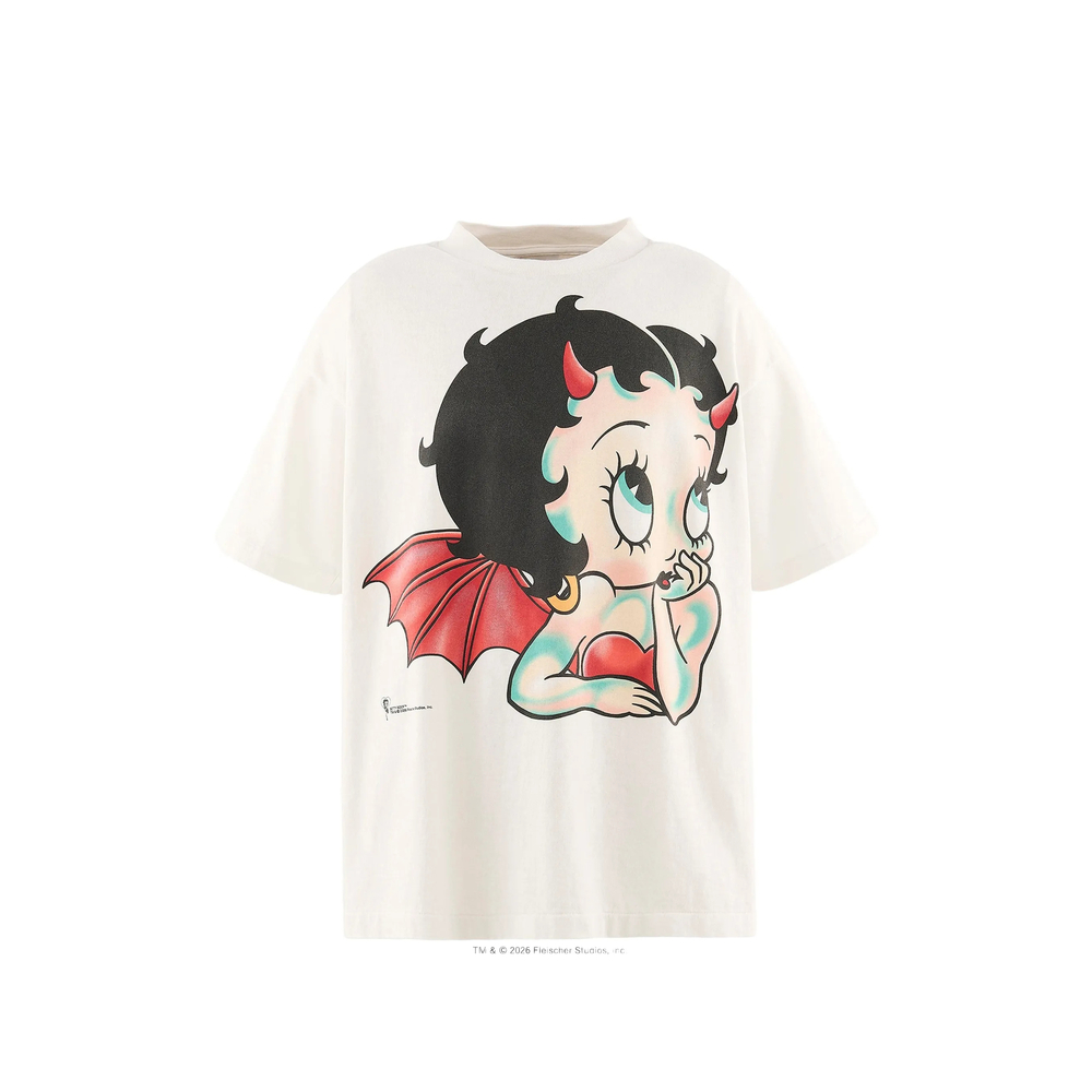 Saint Mxxxxxx X Betty Boop Devil Graphic-print T-shirt