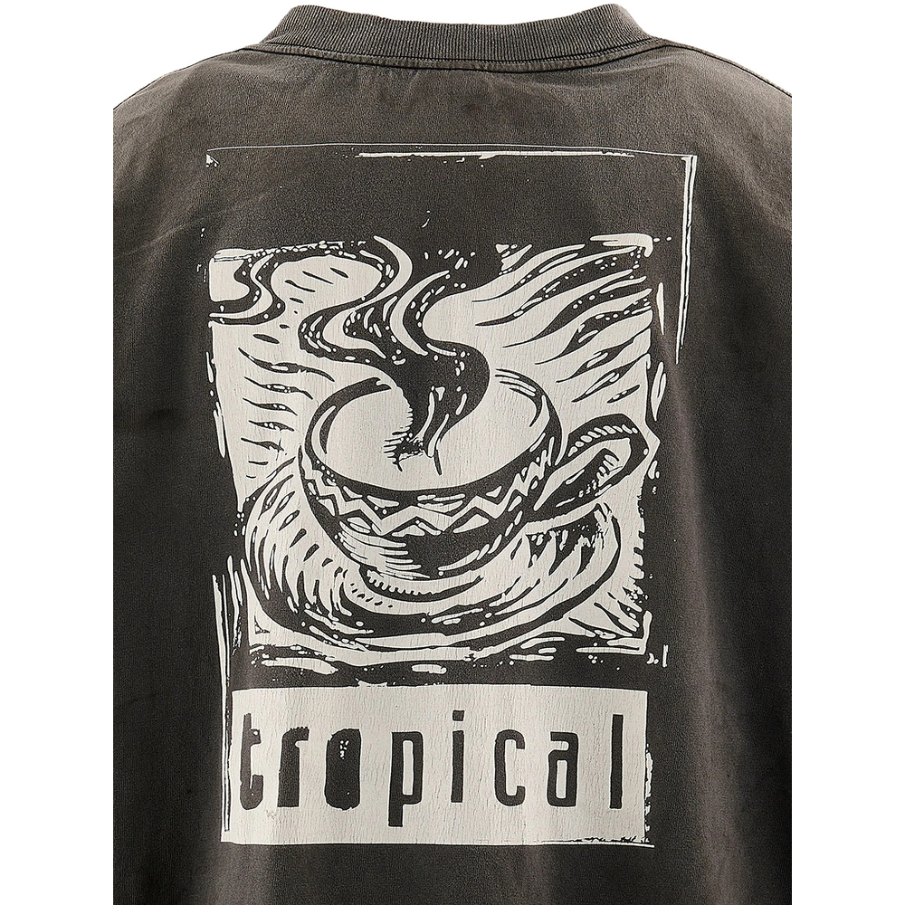 X Cafe Tropical Graphic-Print T-Shirt