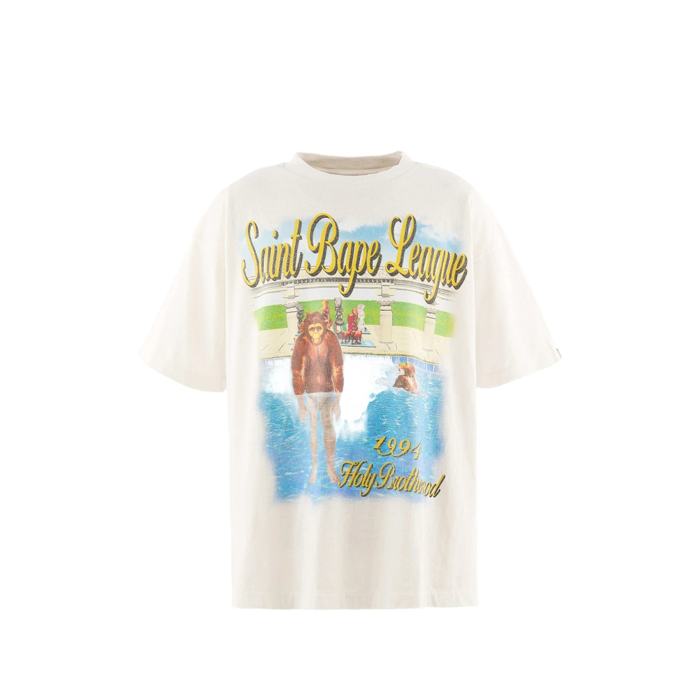 Saint Mxxxxxx X BAPE Graphic-print T-shirt