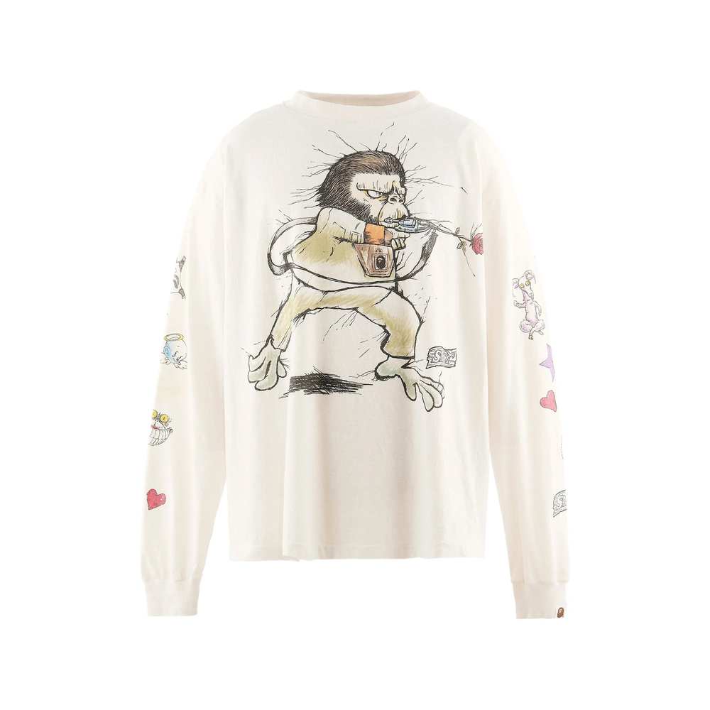 Saint Mxxxxxx X Bape Graphic-print T-shirt