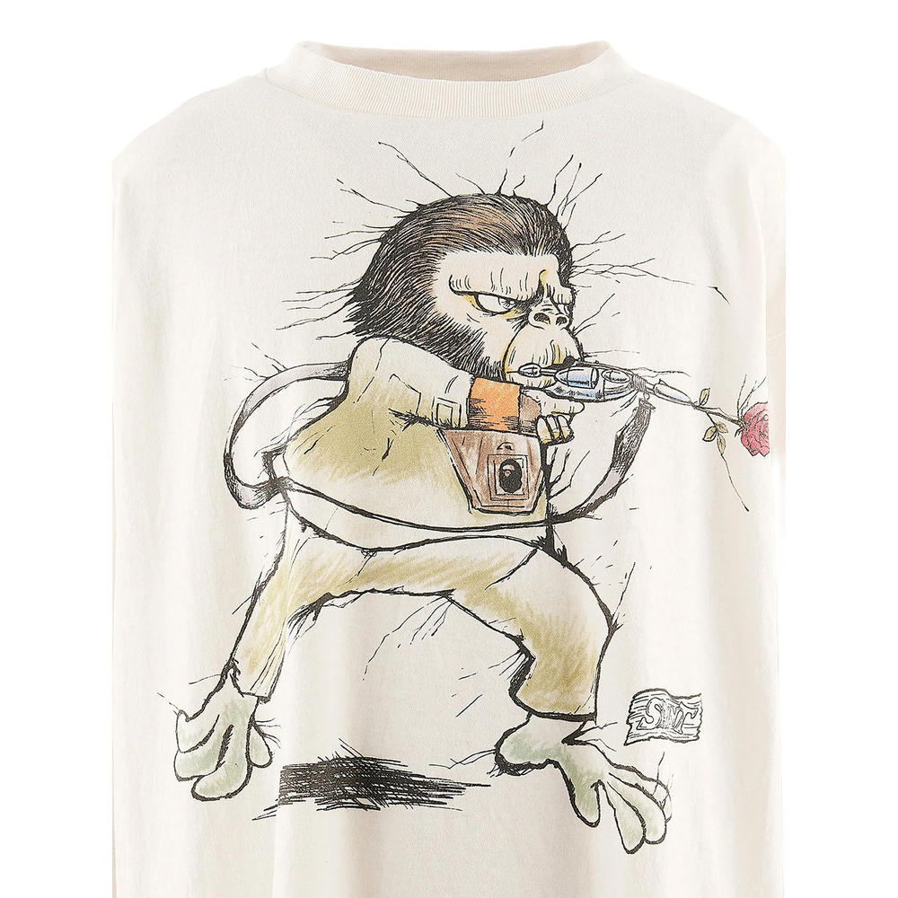 X A Bathing Ape Graphic-Print Long-Sleeve T-Shirt