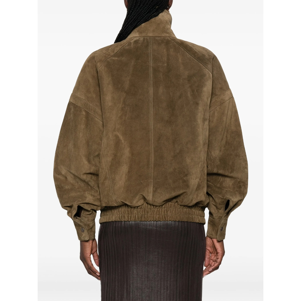 Suede Double-Breasted Jacket