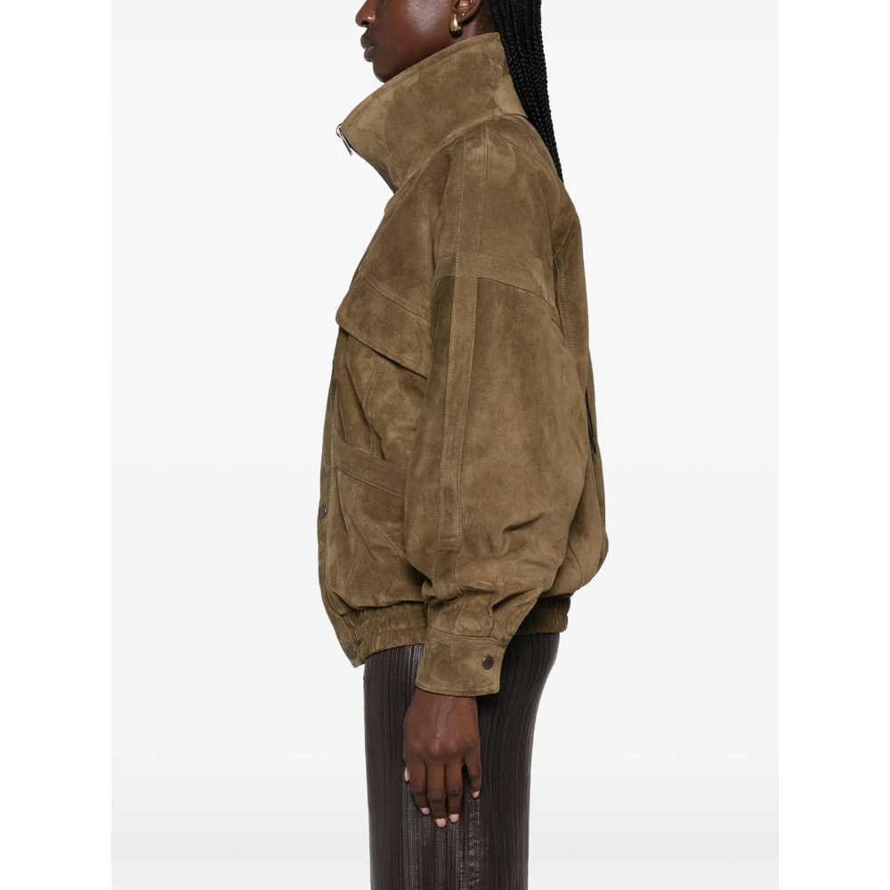 Suede Double-Breasted Jacket