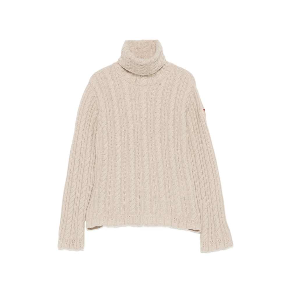 Grenoble Cable-Knit Roll-Neck Sweater