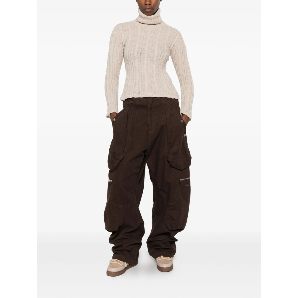 Grenoble Cable-Knit Roll-Neck Sweater