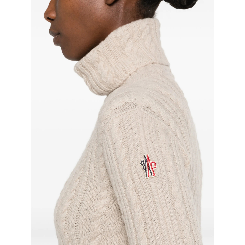 Grenoble Cable-Knit Roll-Neck Sweater