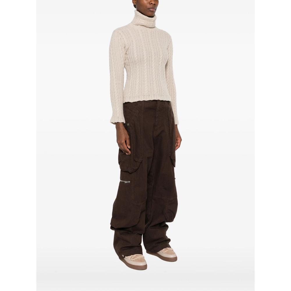 Grenoble Cable-Knit Roll-Neck Sweater