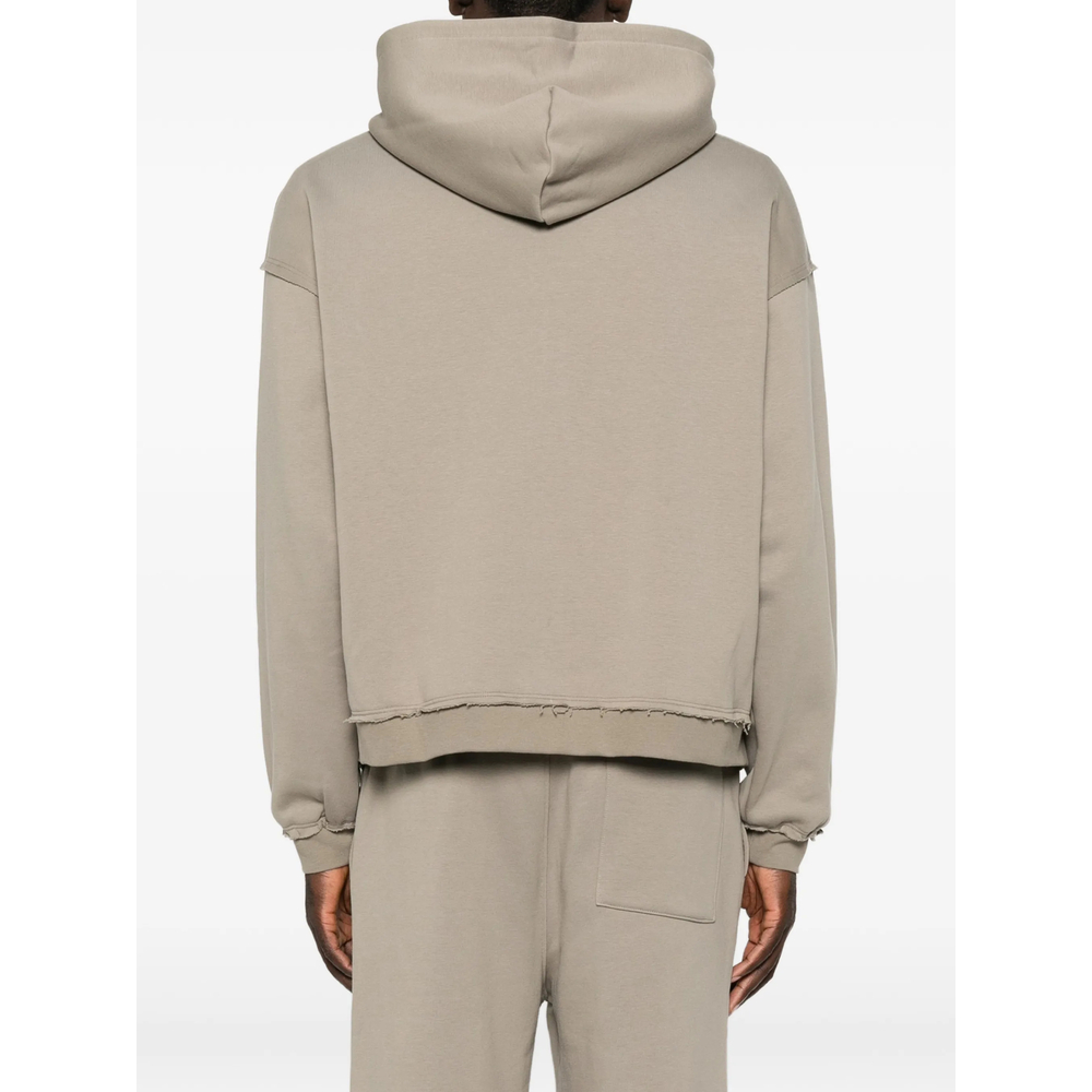 New Haven Raw-Edge Zip-Up Hoodie