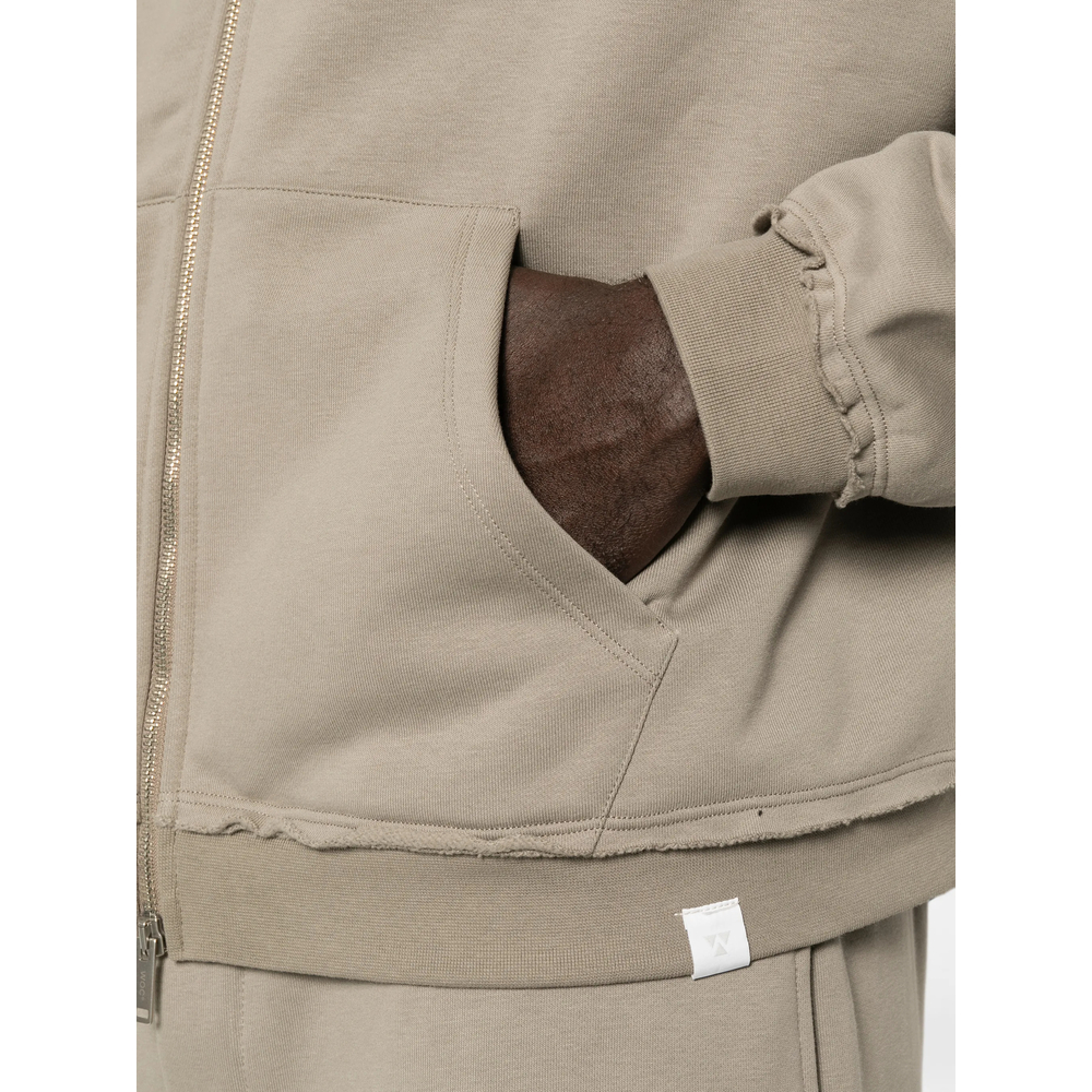 New Haven Raw-Edge Zip-Up Hoodie