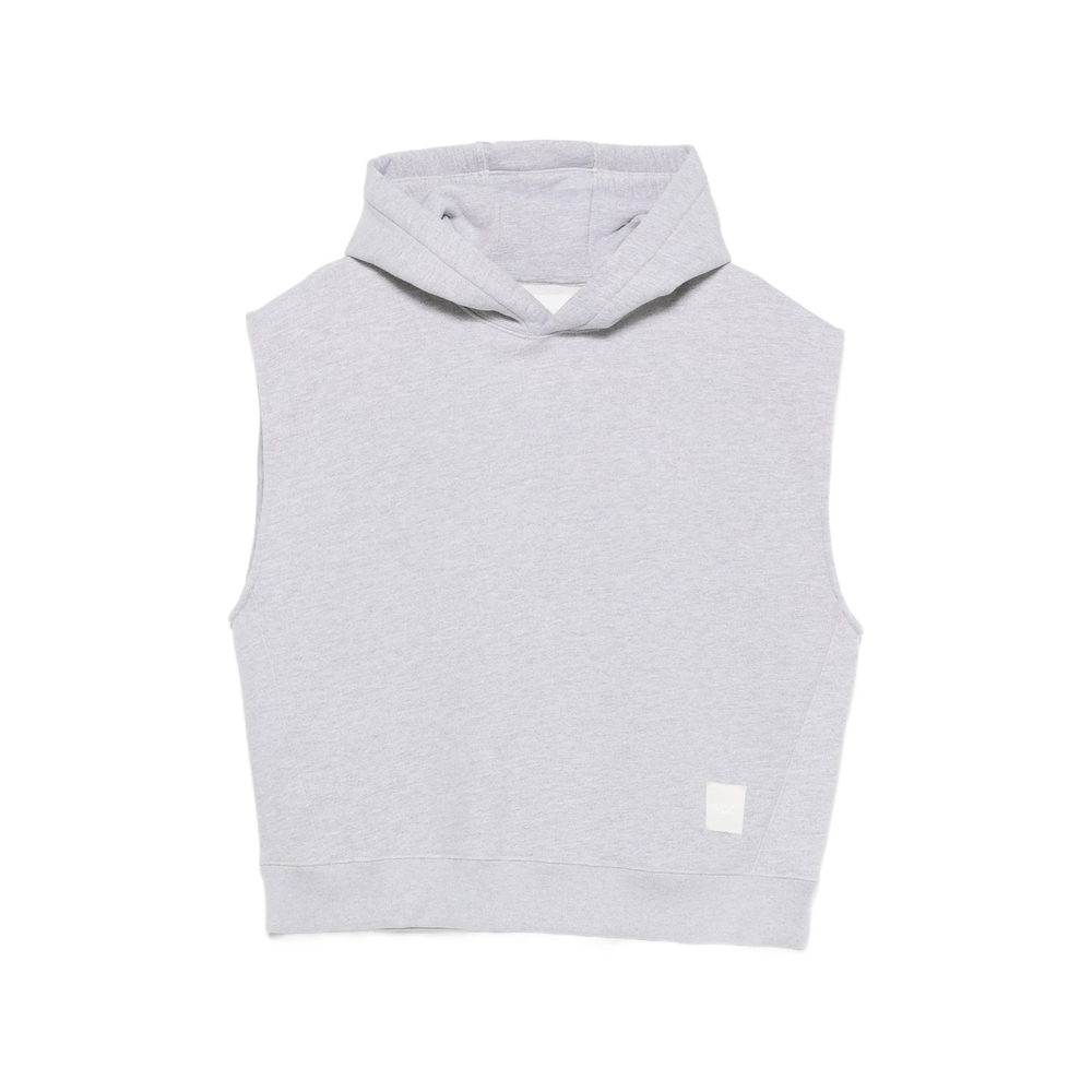 Woc Sleeveless Hoodie In Gray