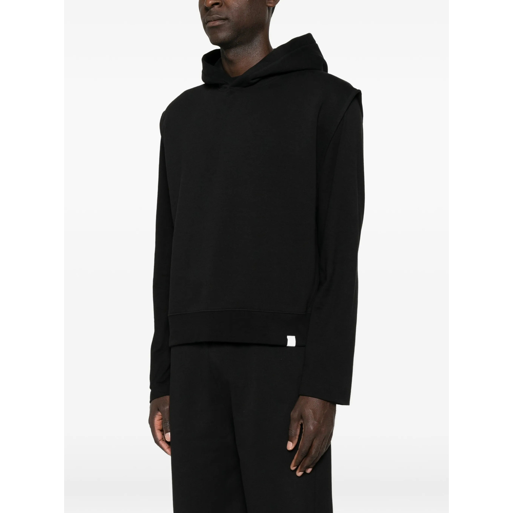 Layered-Shoulder Hoodie