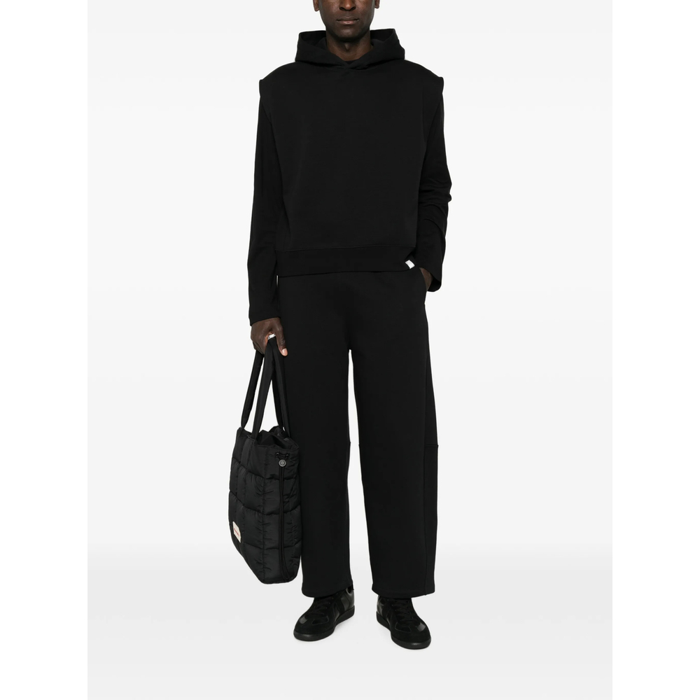 Layered-Shoulder Hoodie