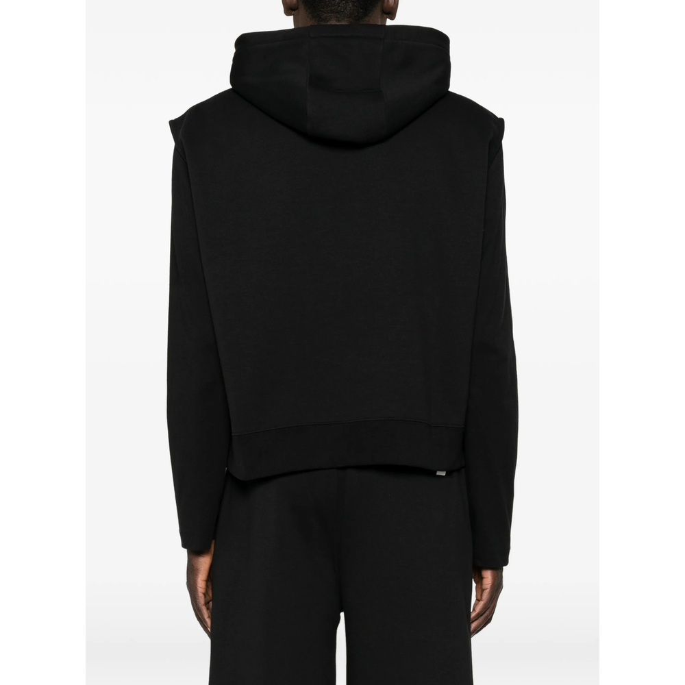 Layered-Shoulder Hoodie