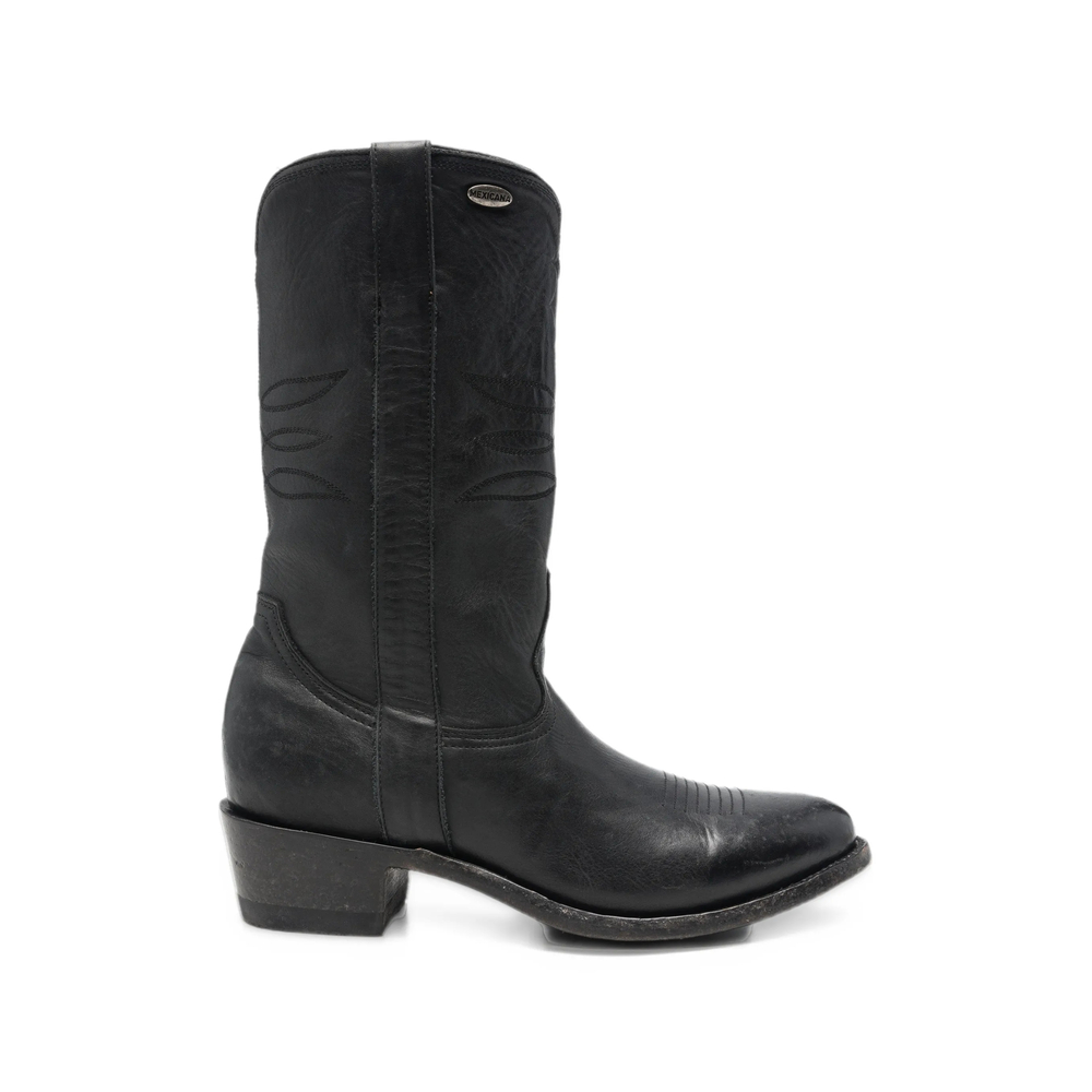 Mexicana Embroidered Leather Cowboy Boots