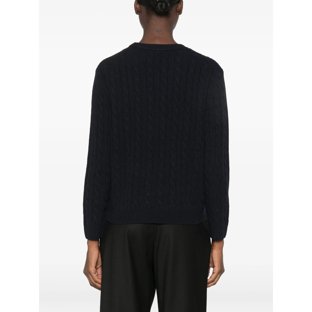 Pancho Cable-Knit Crew-Neck Sweater