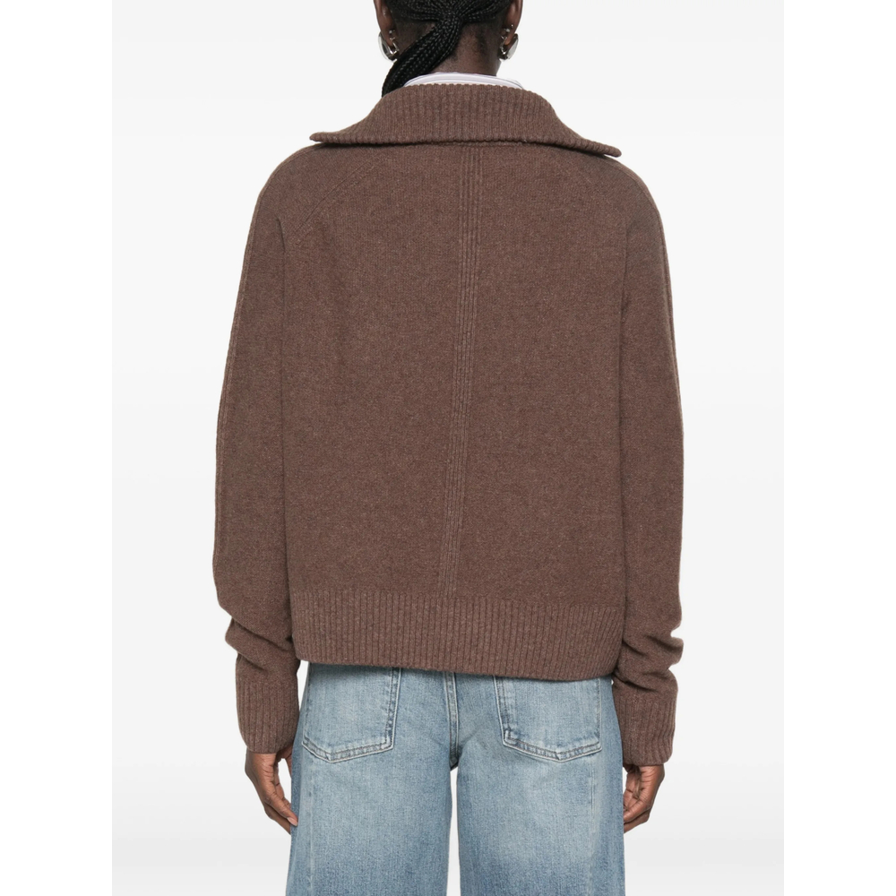 Pilar Sailor-Collar Raglan-Sleeve Sweater