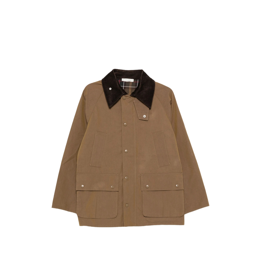 Palma Corduroy-Collar Flap-Pocket Jacket