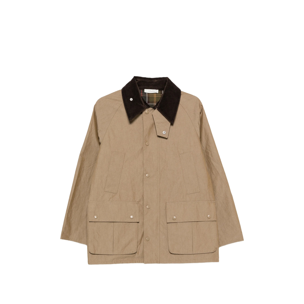 Palma Corduroy-Collar Storm-Flap Jacket