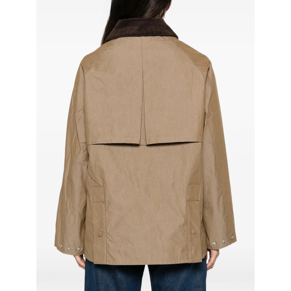 Palma Corduroy-Collar Storm-Flap Jacket