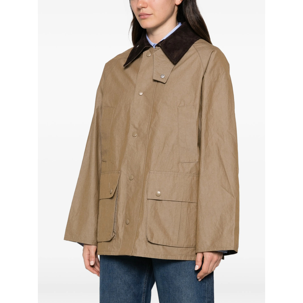 Palma Corduroy-Collar Storm-Flap Jacket