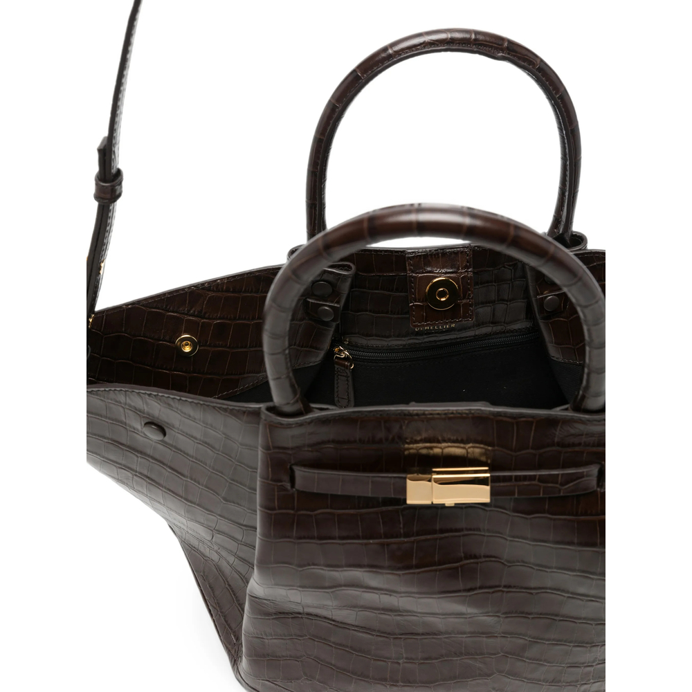 Midi New York Croc-Effect Tote Bag