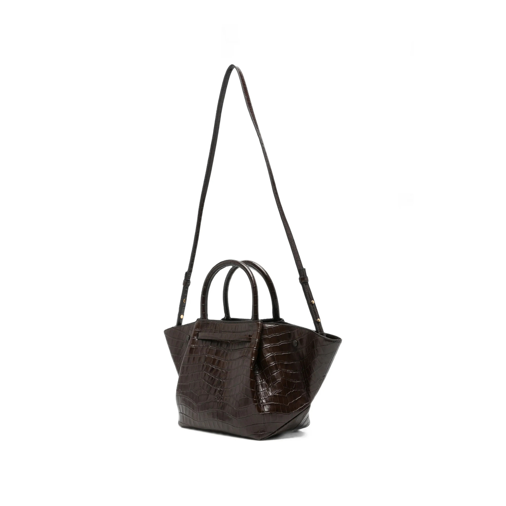 Midi New York Croc-Effect Tote Bag