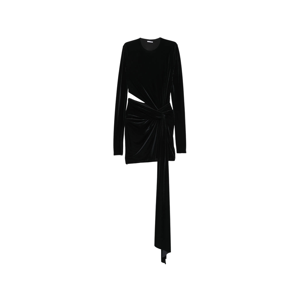 Amazuin Anouk Velvet Cut-out Mini Dress
