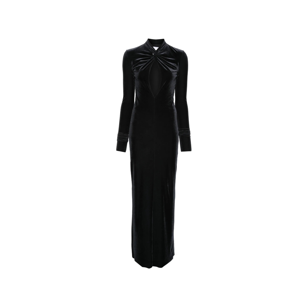 Amazuin Zeda Cut-out Twisted-detail Maxi Dress
