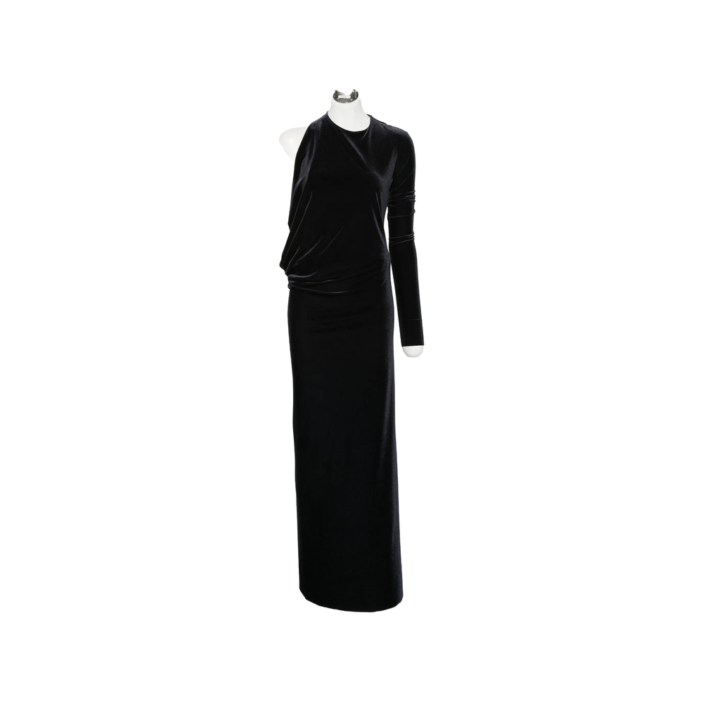 Amazuìn Anja One-shoulder Backless Maxi Dress In Black