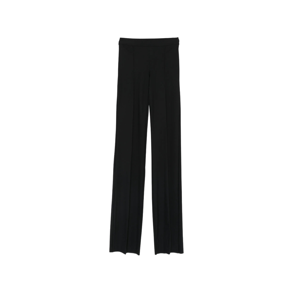 Amazuìn Cory Tie-fastening Flared Trousers In Black