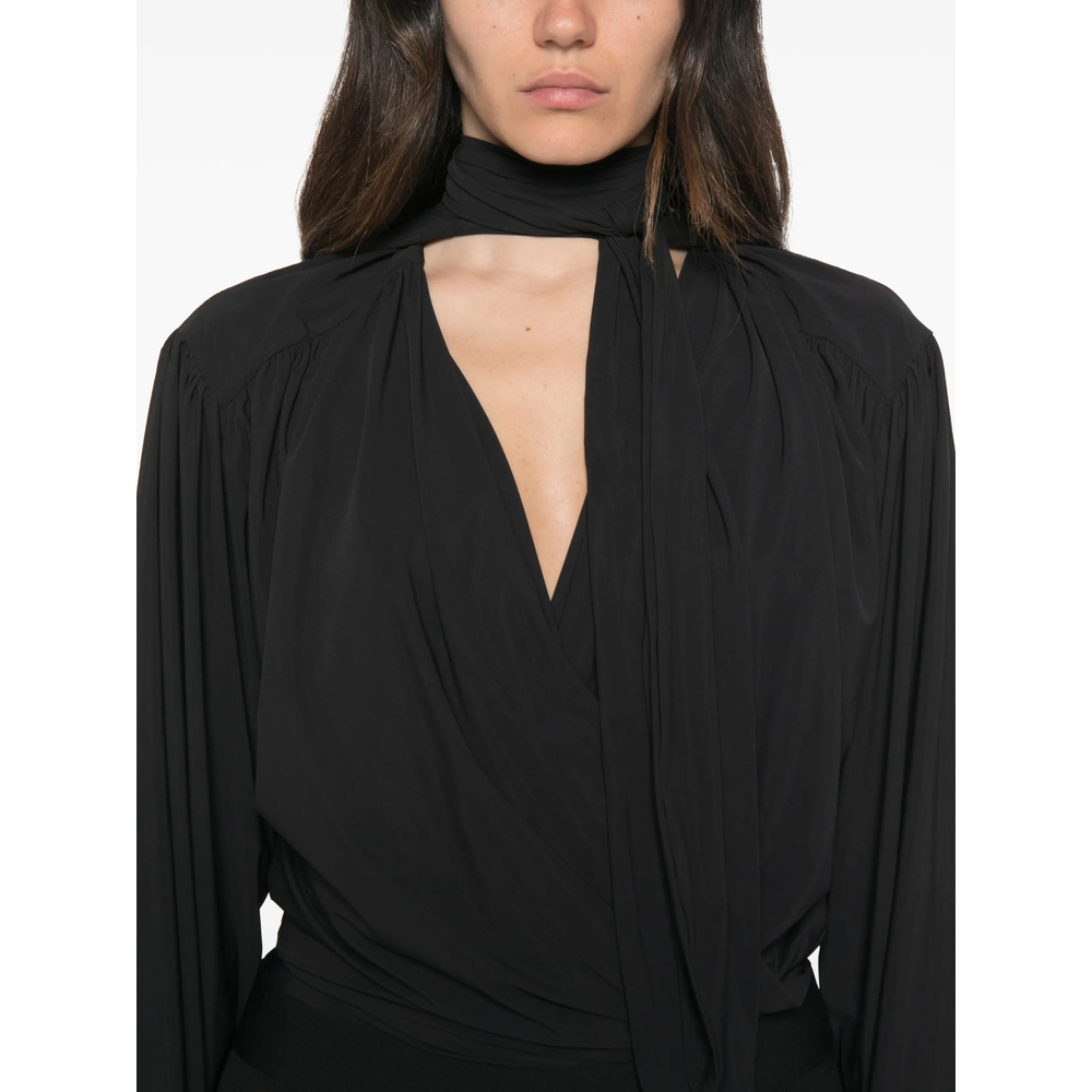 Keila Draped Wrap-Style Body Suit