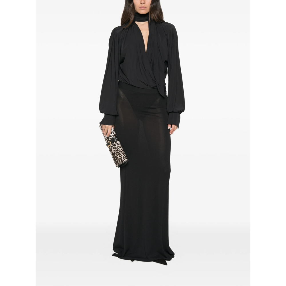 Keila Draped Wrap-Style Body Suit