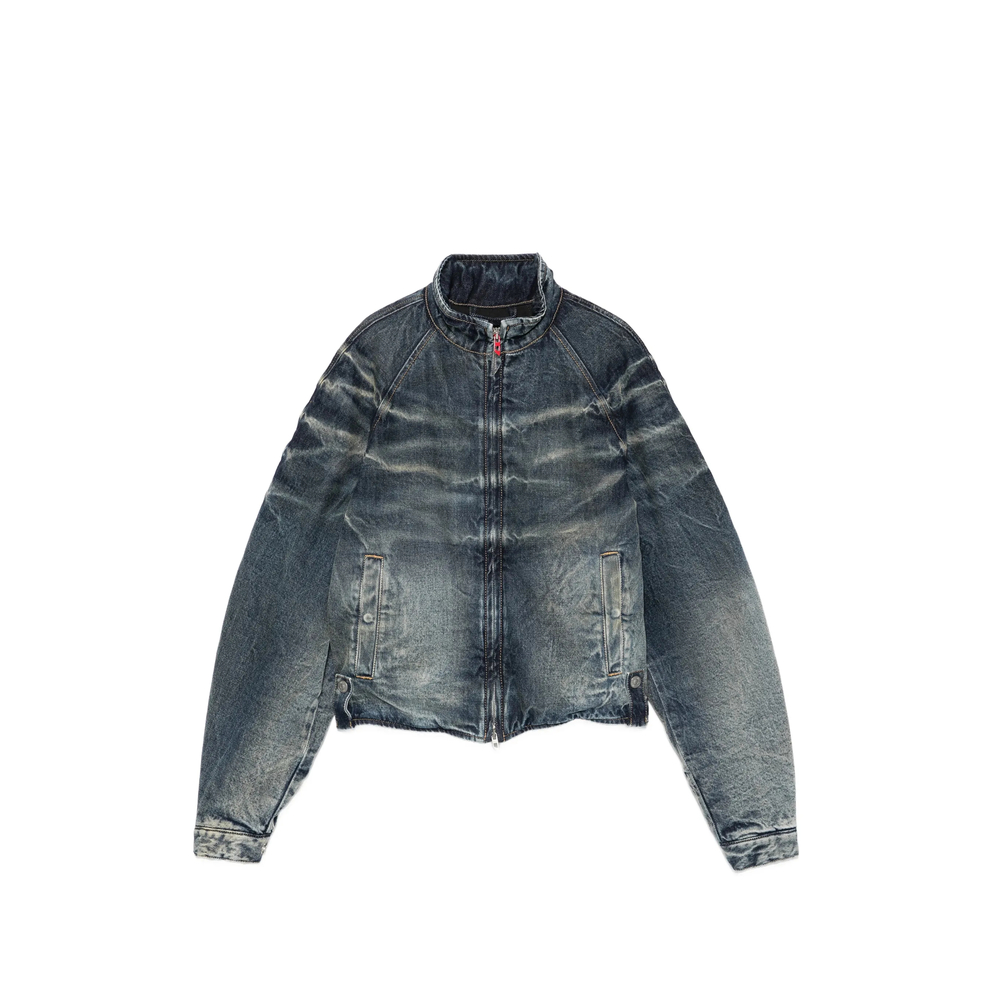 Diesel Faded-effect Raglan-sleeve Denim Jacket