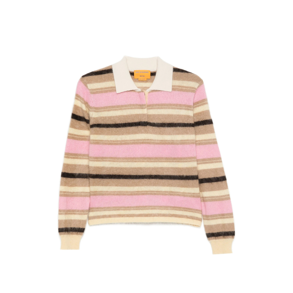 Grizzly Striped Cashmere Polo
