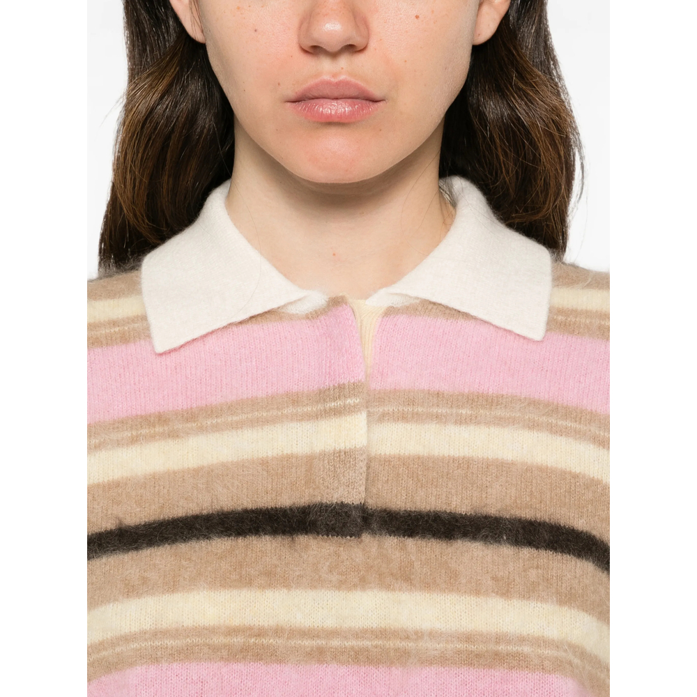 Grizzly Striped Cashmere Polo