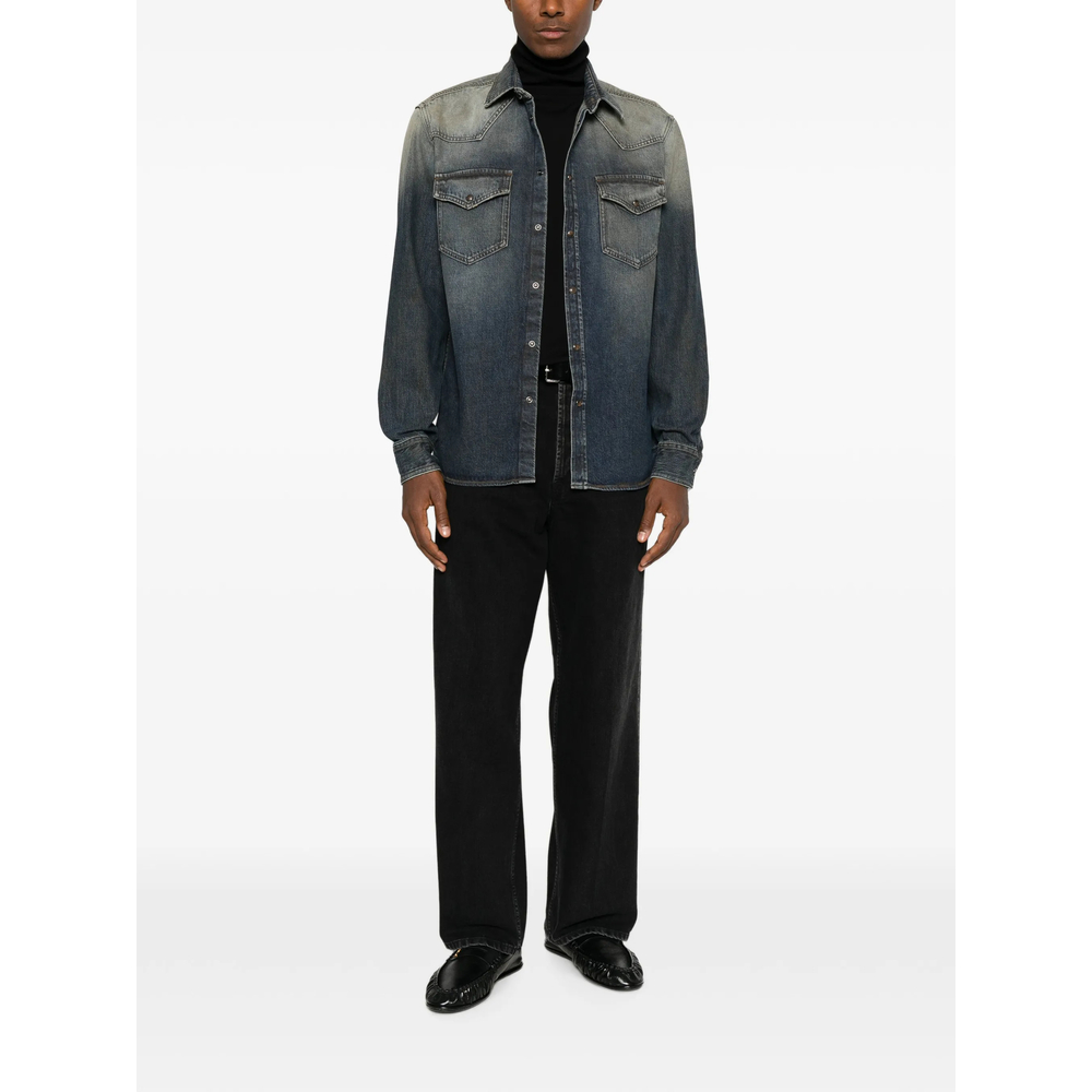 Belt-Loop Five-Pocket Jeans