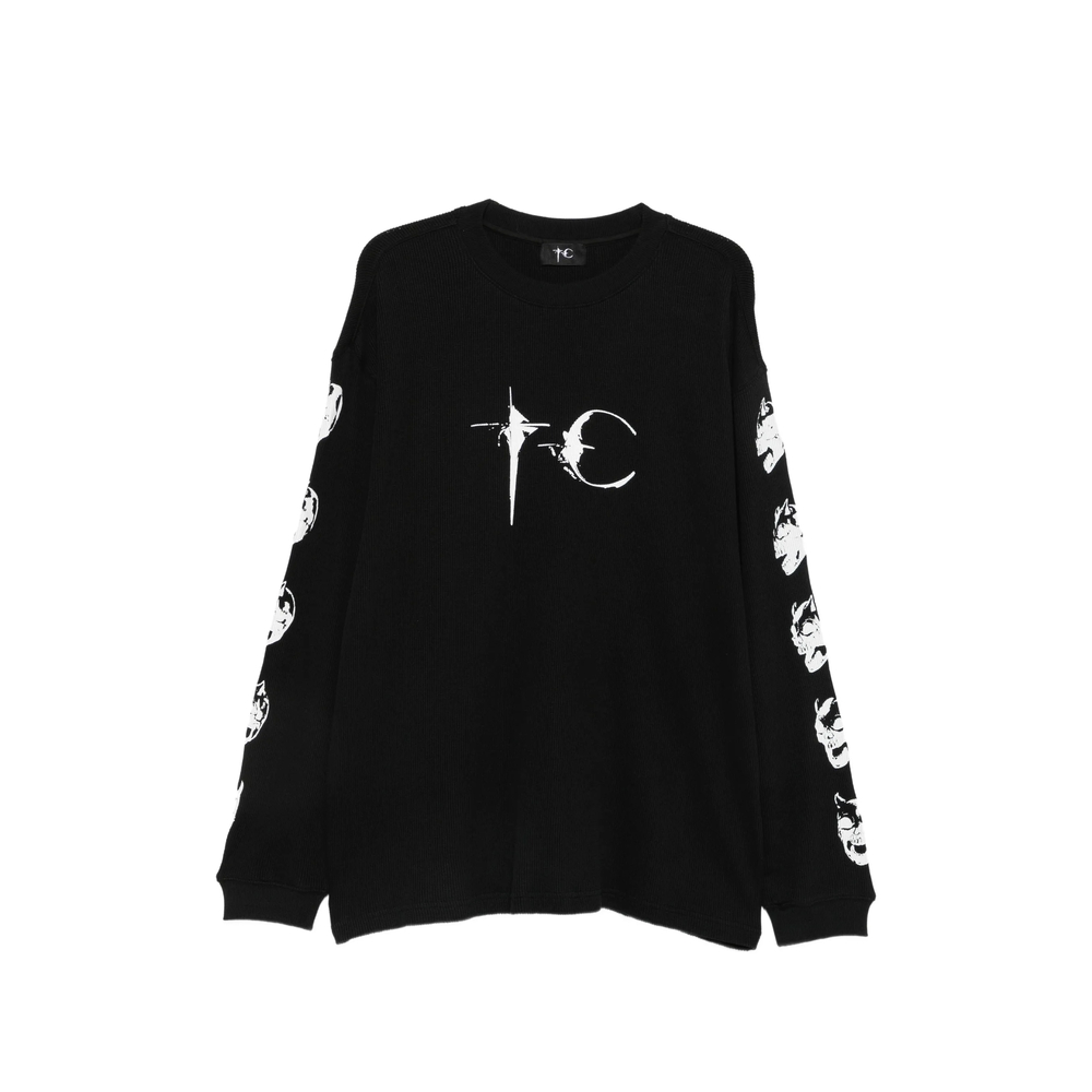 Thug Club Logo-print Skull-print Sweatshirt
