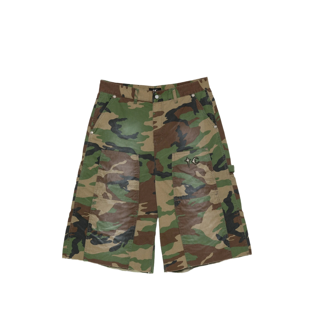Thug Club Camouflage-print Cargo Shorts