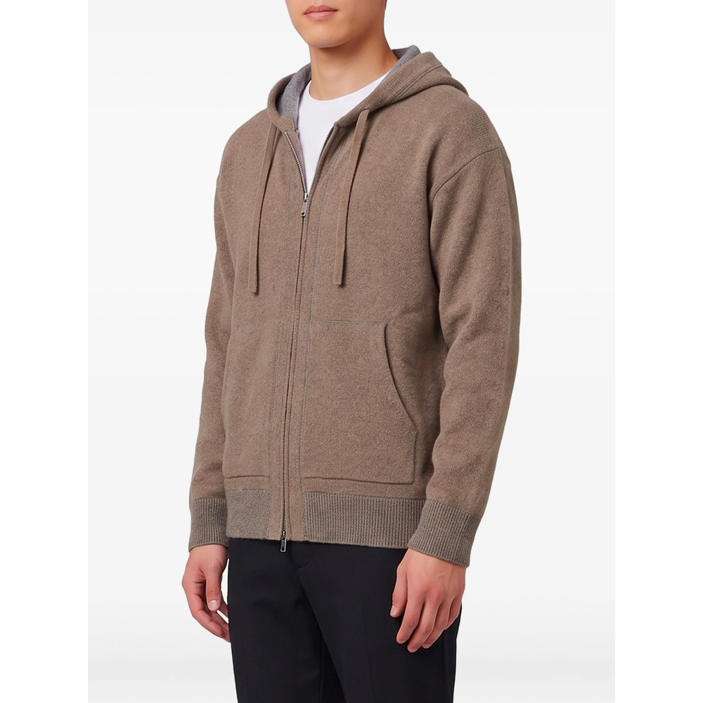 Merino Wool Zip-Up Hoodie
