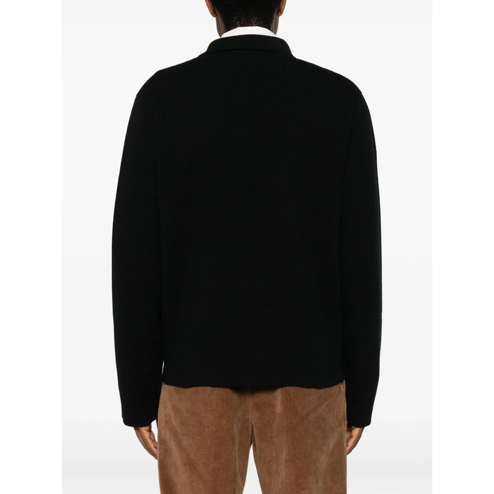 Zip-Up Flap-Pocket Cardigan