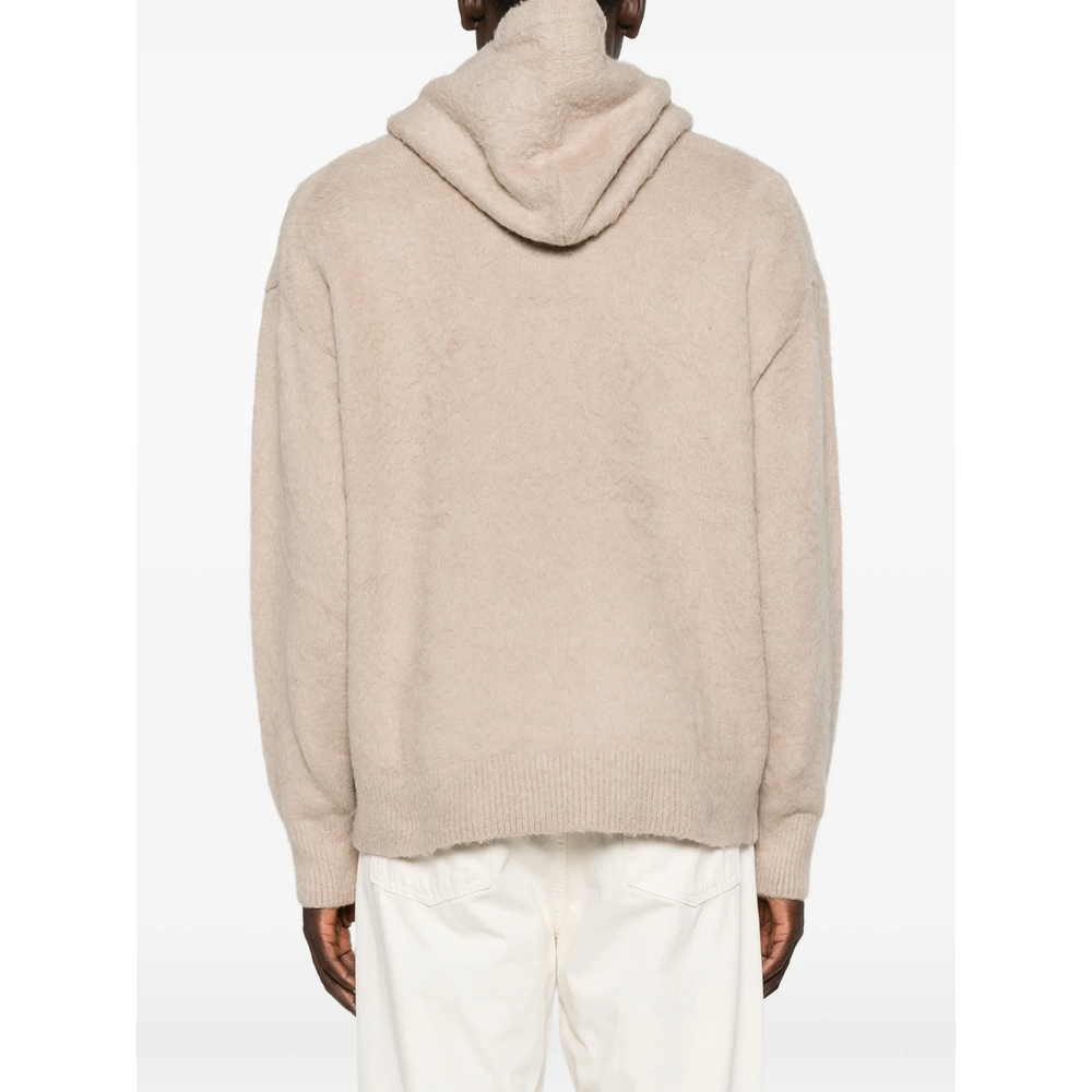 Brushed-Knit Hoodie