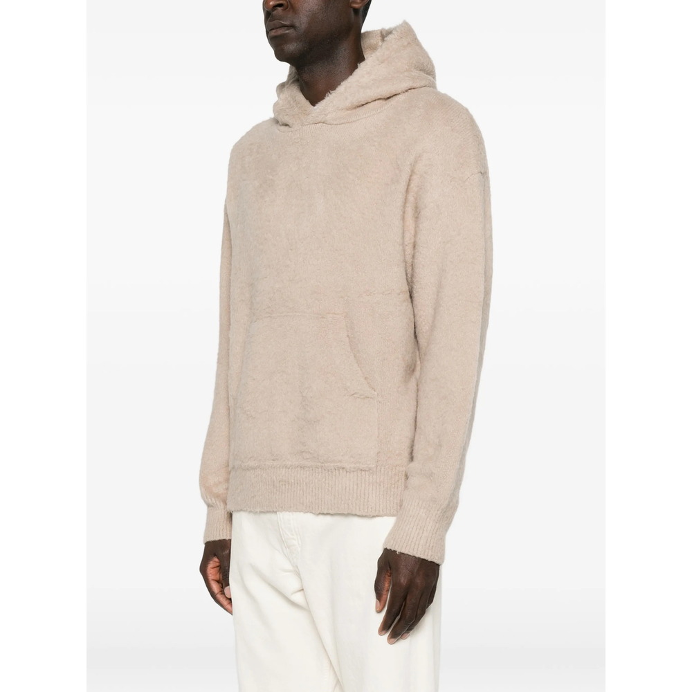 Brushed-Knit Hoodie