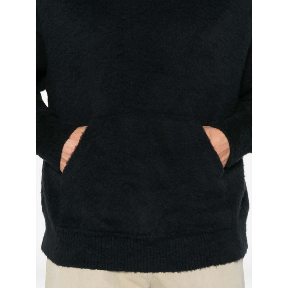 Brushed-Knit Hoodie