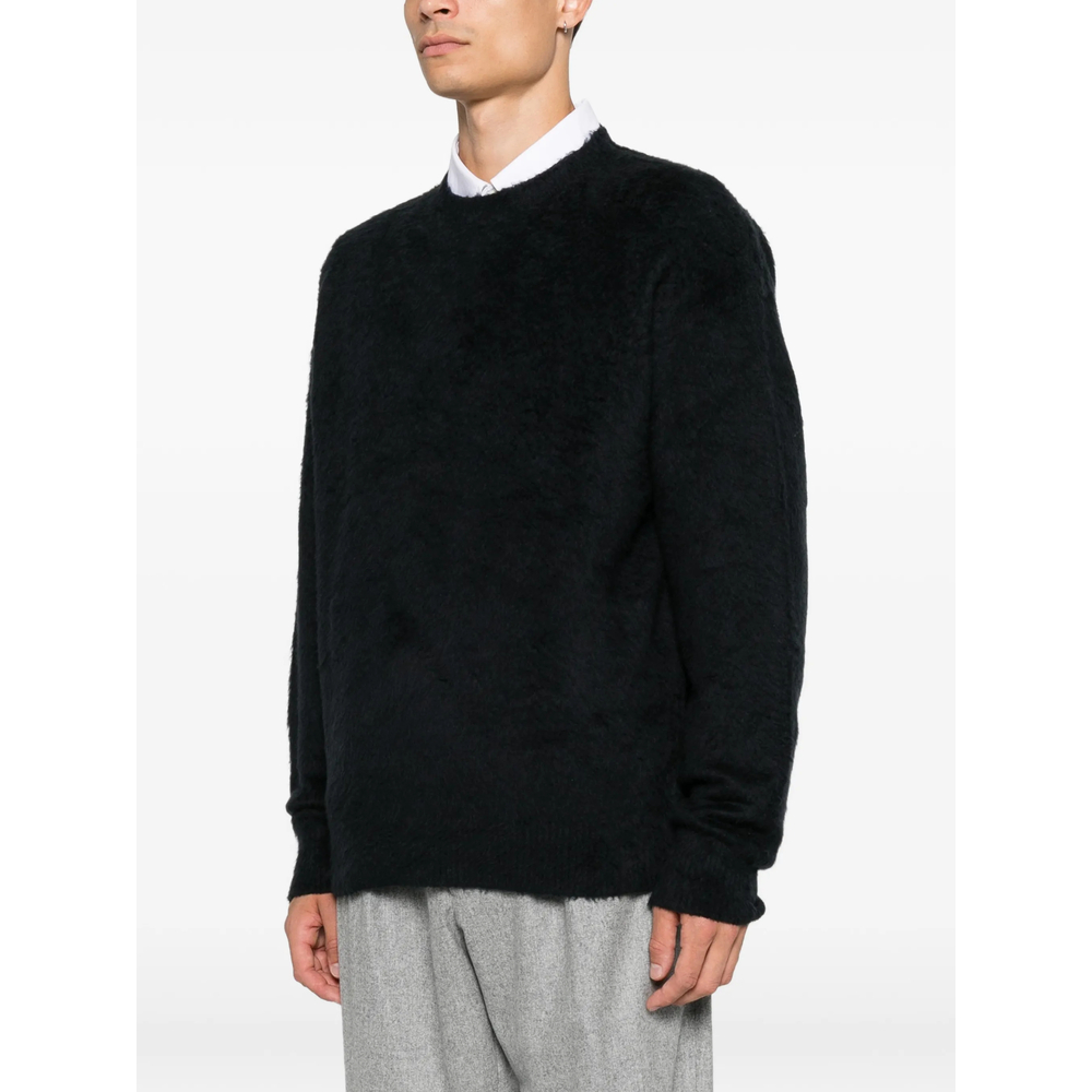 Brushed-Knit Crew-Neck Sweater