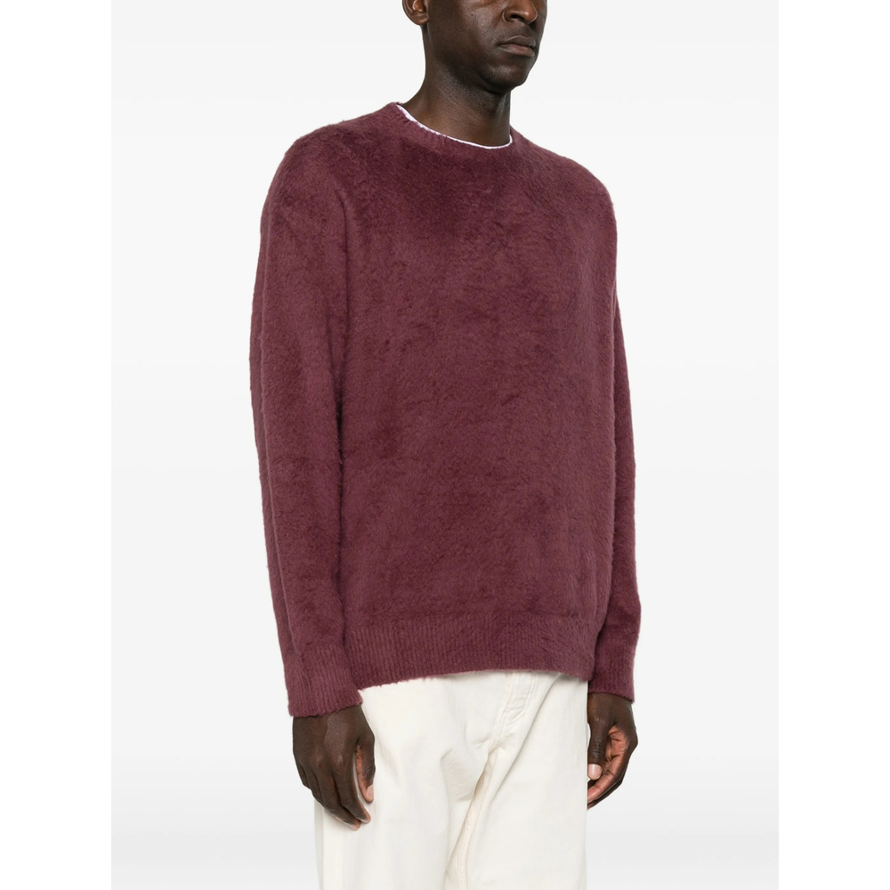 Brushed-Knit Crew-Neck Sweater