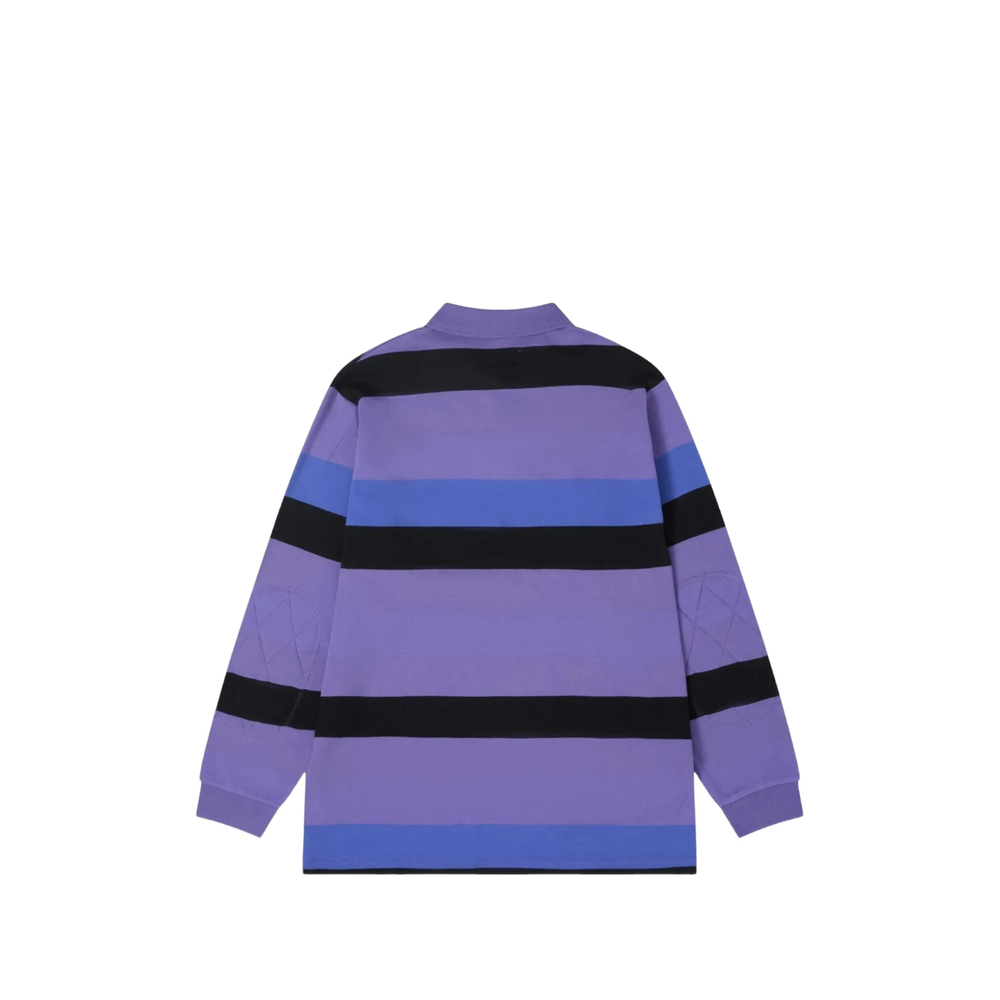Striped Long-Sleeved Polo Shirt